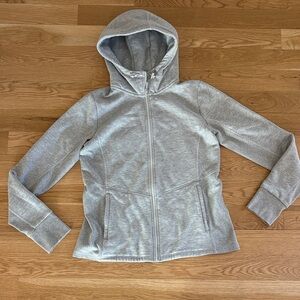 Alo Gray Zip-Up Hoodie Large